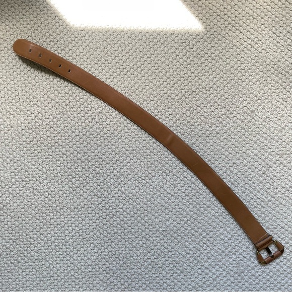 Rodier tan leather belt - Picture 5 of 13